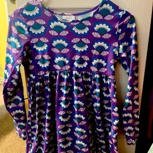 Adorable Hannah Anderson purple long sleeve dress. Girls size 10. Cute pattern